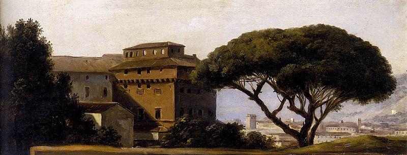 Pierre-Henri de Valenciennes View of the Convent of Ara Coeli with Pines oil painting picture